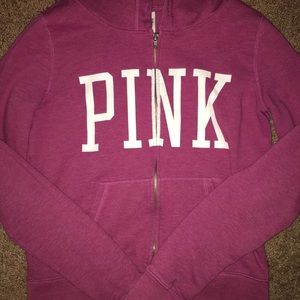 Pink zip up jacket